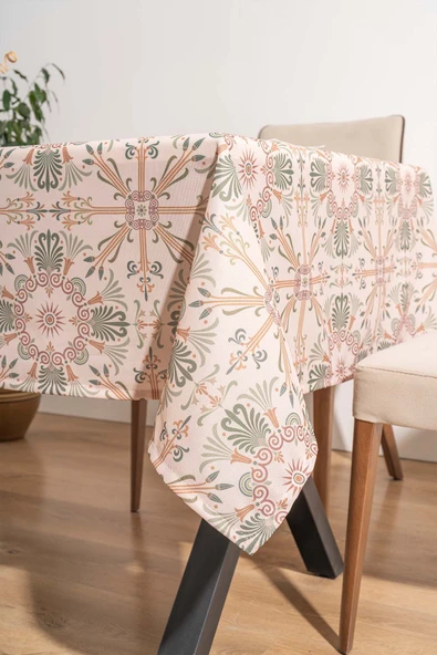 Rivaİstanbul Etnik Saray Desenli Masa Örtüsü, Sofra Bezi, Piknik Örtüsü - Resim 6