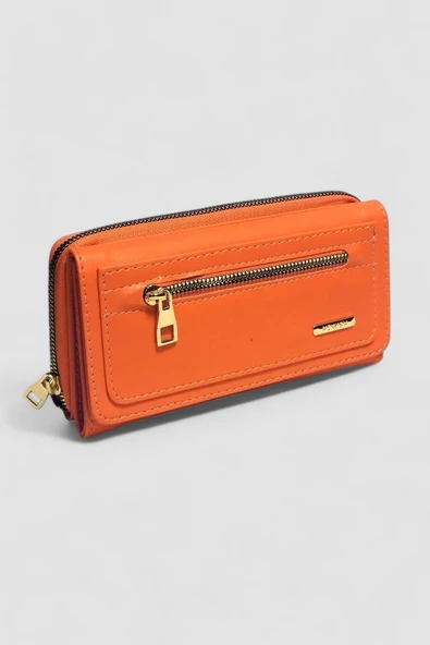 Lederax LD163 Suni Deri Kadın El Cüzdanı Telefon Bölmeli - Resim 7