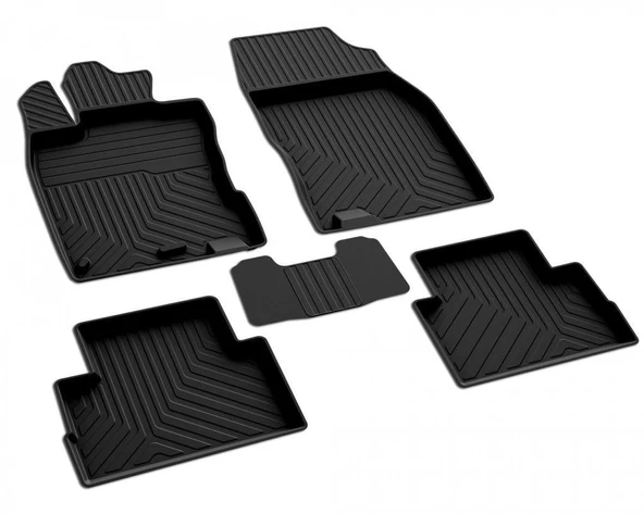 Nissan Qashqai 1 Ferrous 4D Havuzlu Kauçuk Paspas 2007-2014