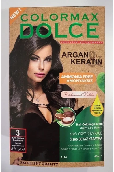 COLORMAX DOLCE AMONYAKSIZ 60 ML SET BOYA NO 3