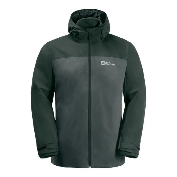 Jack Wolfskin 1115311-4136 Taubenberg 3IN1 Jkt M Erkek Outdoor Mont