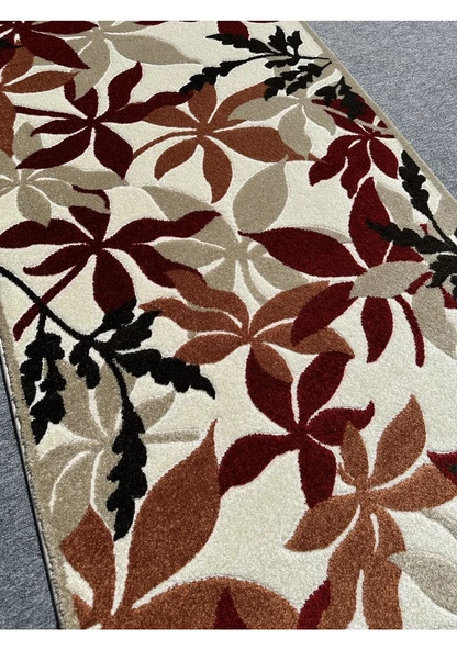 Burak Halı Samyeli 11475 Rtr 100x300 Turuncu Krem Kırmızı Yolluk - 2