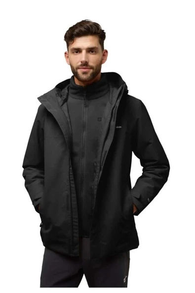 Jack Wolfskin A61864-6000 Altenberg 3IN1 Jkt M Erkek Outdoor Mont - 2