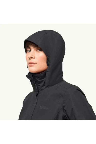 Jack Wolfskin 1111202-6000 Stormy Point 2L Jkt M Kadın Outdoor Mont - 4