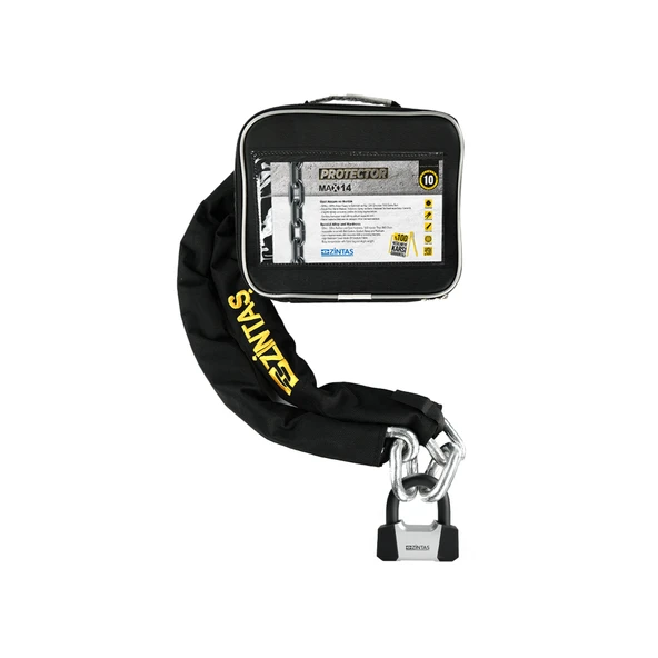 Zintaş Protector Max14 Motosiklet Kesilmez Zincir Kilit 14mm 200cm ürün görseli