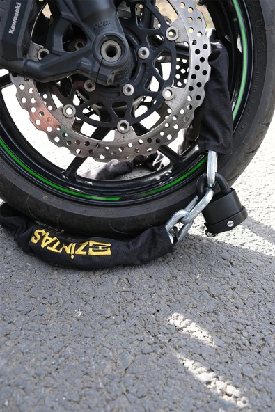 Zintaş Protector Hex13 Motosiklet Kesilmez Zincir 13mm 180cm Sadece Zincir - 3