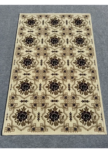 Burak Halı Vizyon 11171 R 150x230 Krem Kahve 4 M2 Halı