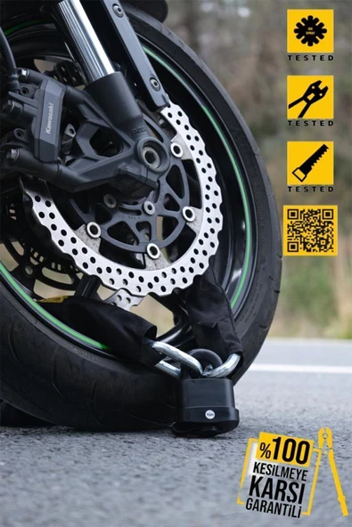 Zintaş Protector Hex13 Motosiklet Kesilmez Zincir Kilit 13mmx180cm - 2