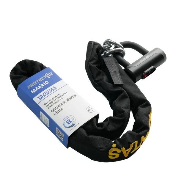 Zintaş Protector Max10 Motosiklet Kesilmez Zincir Kilit 10mmx120cm - Resim 3