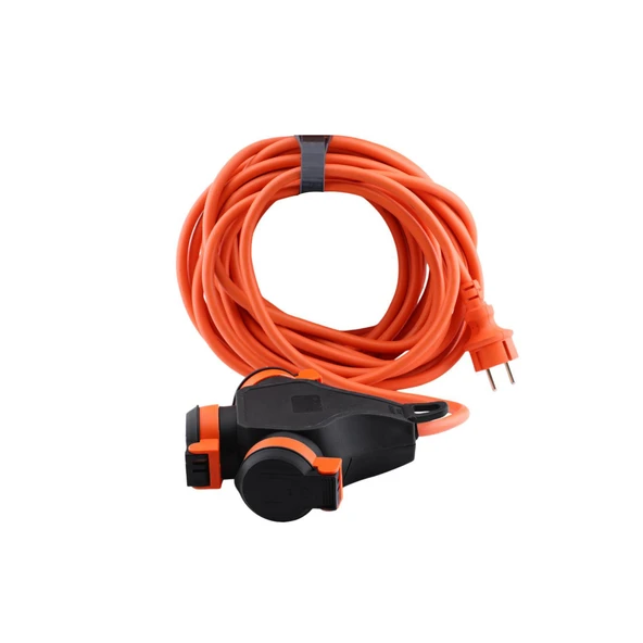 Monofaze Çoğaltıcı Seyyar Topraklı 3'lü Grup Priz Fiş 20 Metre Çoklu Asmalı Uzatma Kablosu 3x1.5 mm - Resim 6