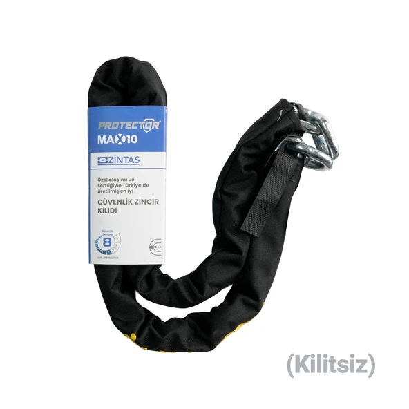Zintaş Protector Max10 Motosiklet Kesilmez Zincir 10mmx200cm Sadece Zincir ürün görseli
