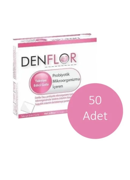 Denflor Probiyotik 10 Saşe 50'Li PAKET (SKT:02/2028) ürün görseli 1