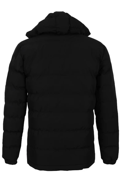 Erkek Dar Kesim Siyah Renk Şişme Mont RAR01233 - 6