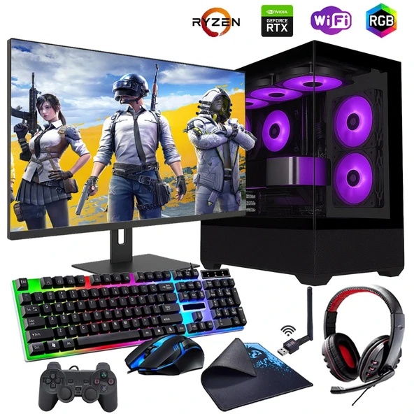 Ryzen5 5600 32GB 1TB M2 12GB RTX3060 27" Mon. Oyun Bilgisayarı (Gaming Set) ürün görseli