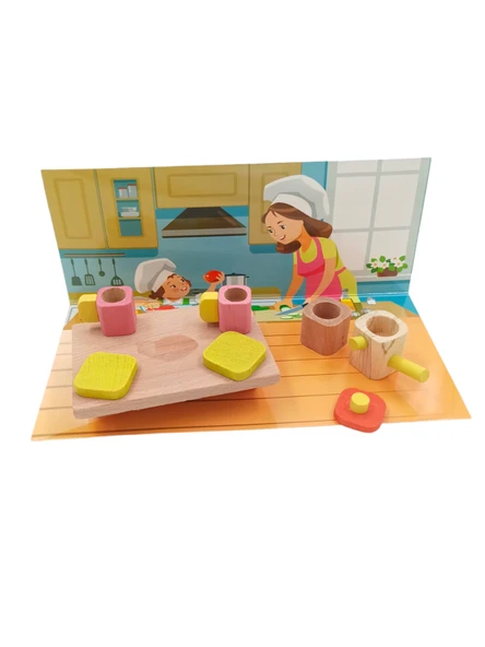 Masalsı Bir Çay Partisi: Ahşap Minyatür Oyuncak Çay Seti! - 2