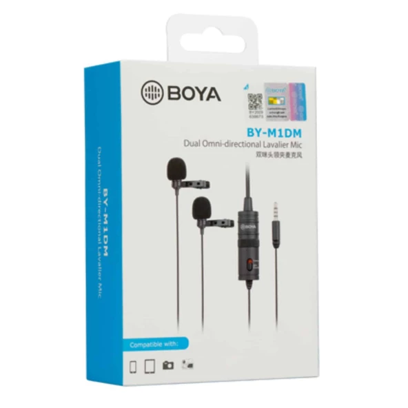 Boya BY-M1DM Profesyonel İkili Yaka Mikrofonu
