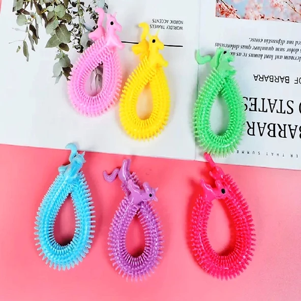 4 ADET DUYUSAL STRES OYUNCAĞI UZAYAN BİLEKLİK 4 PCS COLOURFUL SENSORY FİDGET TOY ANTİ STRESS TOYS - Resim 3