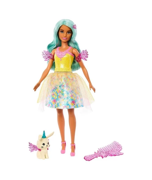 Barbie A Touch Of Magic Kumral HLC34 HLC36 Lisanslı Ürün