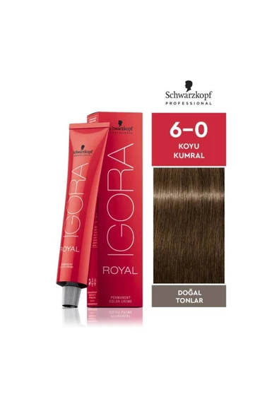 Igora Royal Doğal Tonlar 6-0 Koyu Kumral 60ml