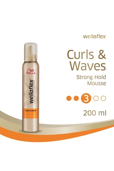 Wellaflex Curls & Waves Strong Hold Saç Köpüğü - 200 ml - 3