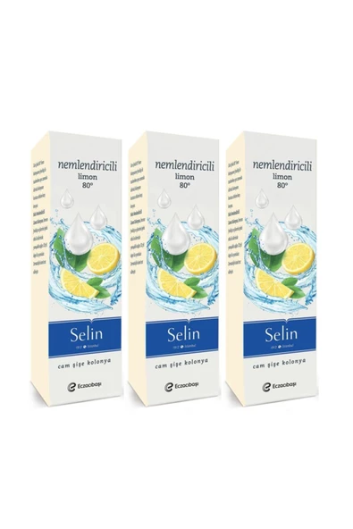 Nemlendiricili Kolonya 180 ml 3'lü Set