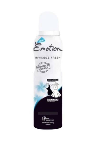 Marka: Emotion Invisible Fresh Kadın Deodorant 150 Ml Kategori: Deodorant - 2