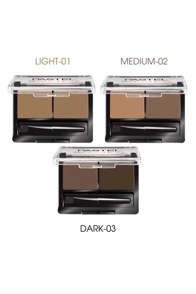 Eyebrow Duo - Ikili Kaş Farı 02 Medium 2.5 G Kaş Farı & 1.5 G Wax - 3