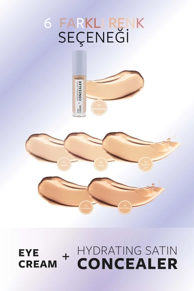 Eye Cream Hydrating Satin Concealer - Göz Kremi Göz Altı Kapatıcısı 63 Milkshake - 4