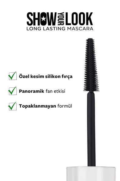 Show Your Look 24h Long Lasting Mascara - Maskara 2024 Yeni Yıl - 3