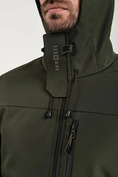 Exuma 2311100-801 Erkek Softshell Mont - 4