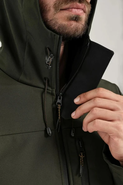 Exuma 2311100-801 Erkek Softshell Mont - 5