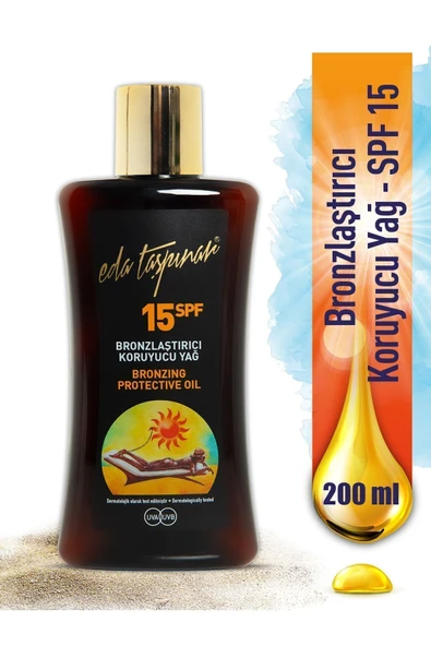 Eda Taşpınar Bronzlaştırıcı Koruyucu Yağ Spf 15