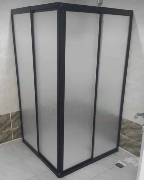 100X100 SİYAH TEKNESİZ DUŞAKABİN ND424 - 4