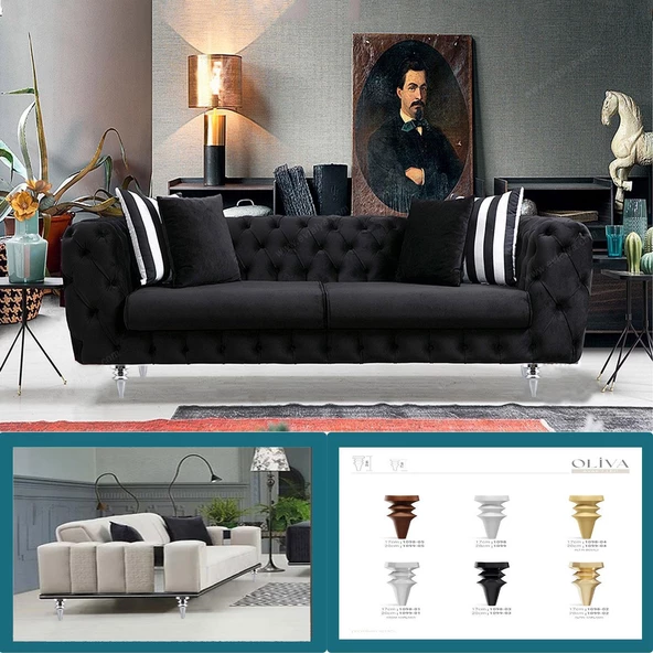 Mobilya Yükseltici Kanepe Koltuk Tv Ünitesi Baza Ayağı Zigon Orta Sehpası Ayak Ayakları Gümüş Krom 17 cm - Resim 8