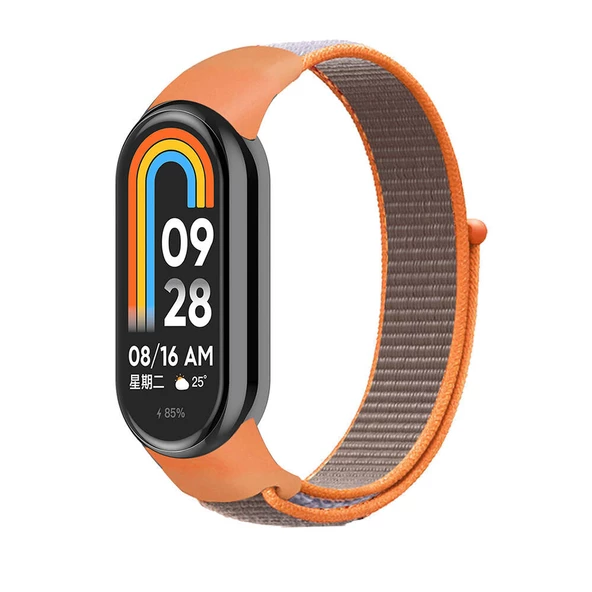 Xiaomi Mi Band 8 Hasır Cırt Cırtlı Yapıştırmalı Relaks Kordon - 9