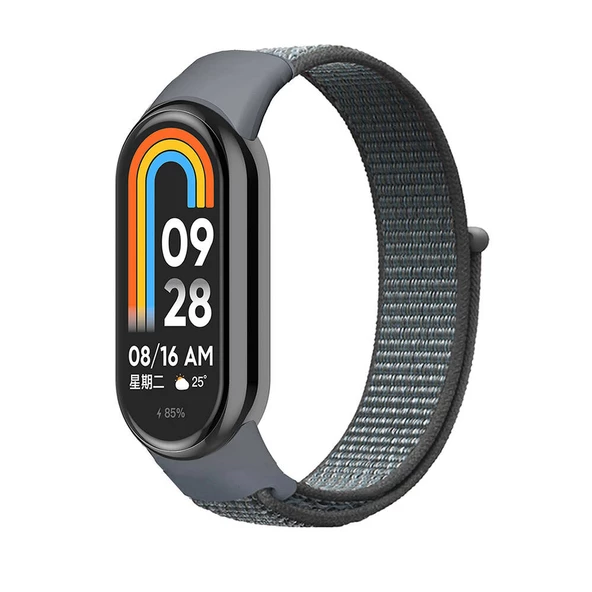 Xiaomi Mi Band 8 Hasır Cırt Cırtlı Yapıştırmalı Relaks Kordon - 7