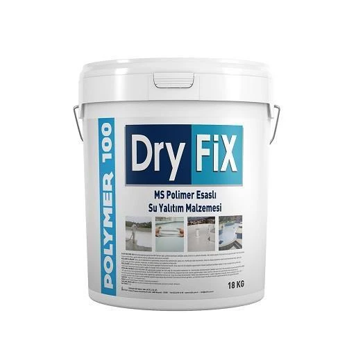 DryFix Polymer100 Polimer Esaslı Su Yalıtım Malzemesi 5 Kg Beyaz ürün görseli 1