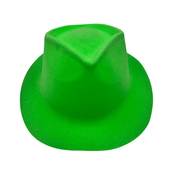 Yeşil Lazer Plastik Kadife Fotr Model Şapka 30x25 cm - Resim 2