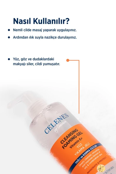 Celenes Sea Buckthorn Temizleme Jeli 250ml Yaglı/karma - 2