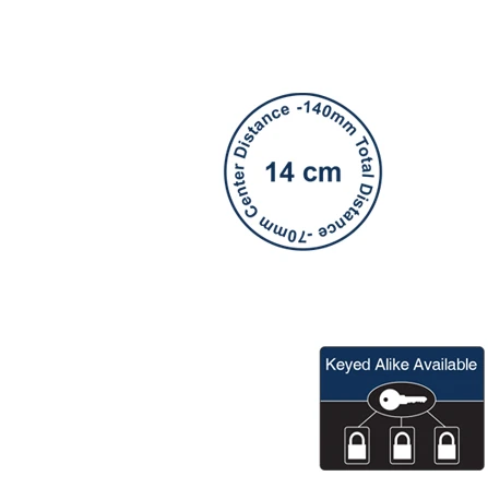 DORAS 1157 TRAJLI ( TİRAJLI ) KİLİT OVAL 14 cm SİLİNDİRLİ TRAJLI ( TİRAJLI ) KİLİT - DEMİR KAPI KİLİDİ - 4