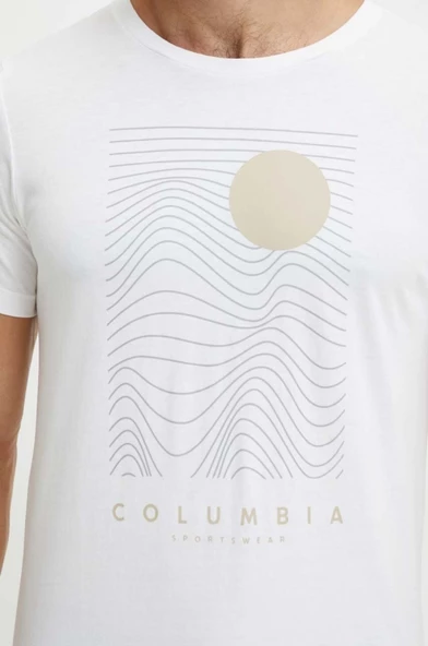 Columbia Csc M Linear Drifts Ss Tee Erkek Tişört CS0390 - Resim 4