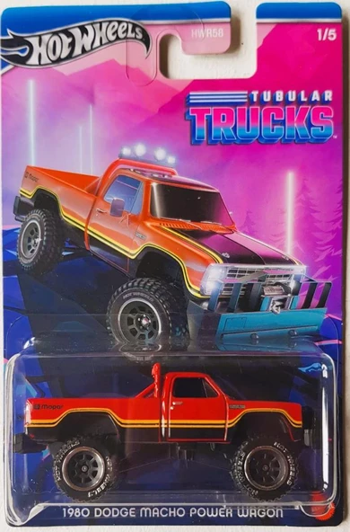 Hot Wheels Temalı Arabalar Özel Seri Seri 1980 DODGE MACHO POWER WAGON HRR95