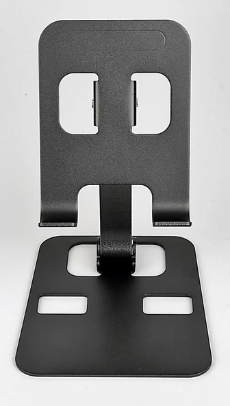 Metal Flexgrip Katlanabilir Tablet Telefon Tutacağı Standı 180°Ayarlanabilir Kauçuk Destekli - 3