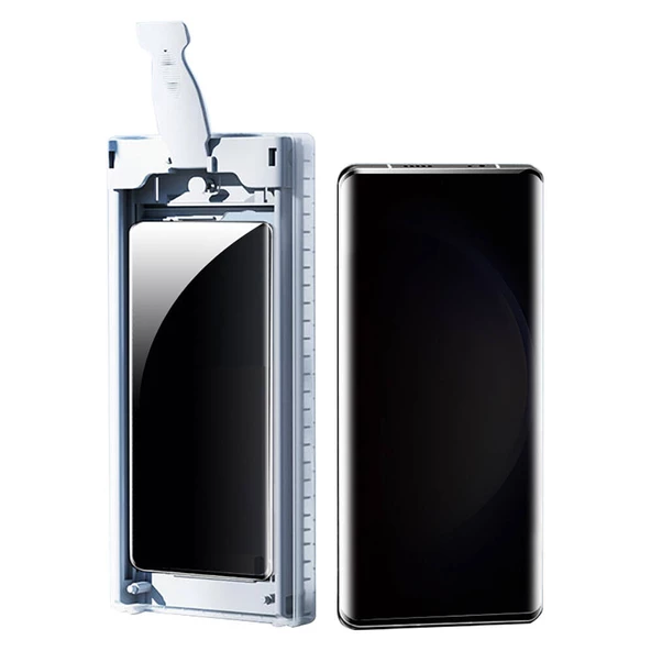 Galaxy S24 Ultra  Uygulama Aparatlı 6in1 Easy Body Privacy Ekran Koruyucu - 6