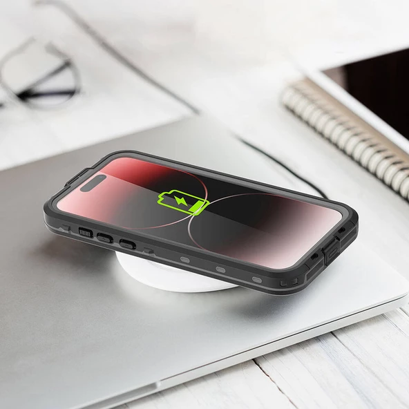 Apple iPhone 15 Pro Kılıf 1-1 Su Geçirmez Kılıf - 4