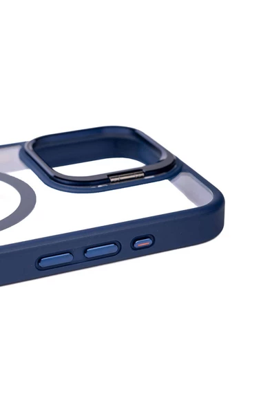 İphone 15 Pro Max Uyumlu Magsafe Wireless Şarj Özellikli Standlı Mkc Magsafe Klon Lmkcli Kapa - 6