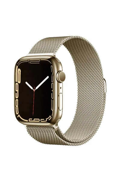 Apple Watch 7 41mm uyumlu Kordon Band-01 Metal Kordon