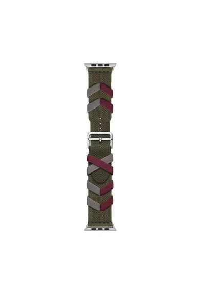 Apple Watch 7 45mm Zore KRD-97 Sarmal Örgü Tasarımlı Kordon - Resim 7