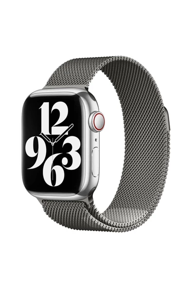 Apple Watch 7 41mm Zore Band-01 Metal Kordon - Resim 2