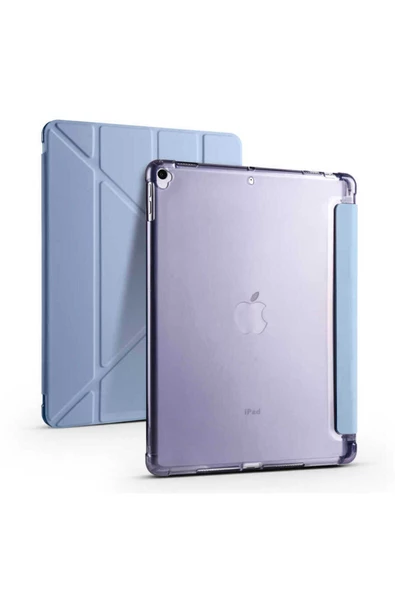 iPad Pro 10.5 (7.Nesil) Uyumlu Kılıf  Tri Folding Kalem Bölmeli Standlı Kılıf